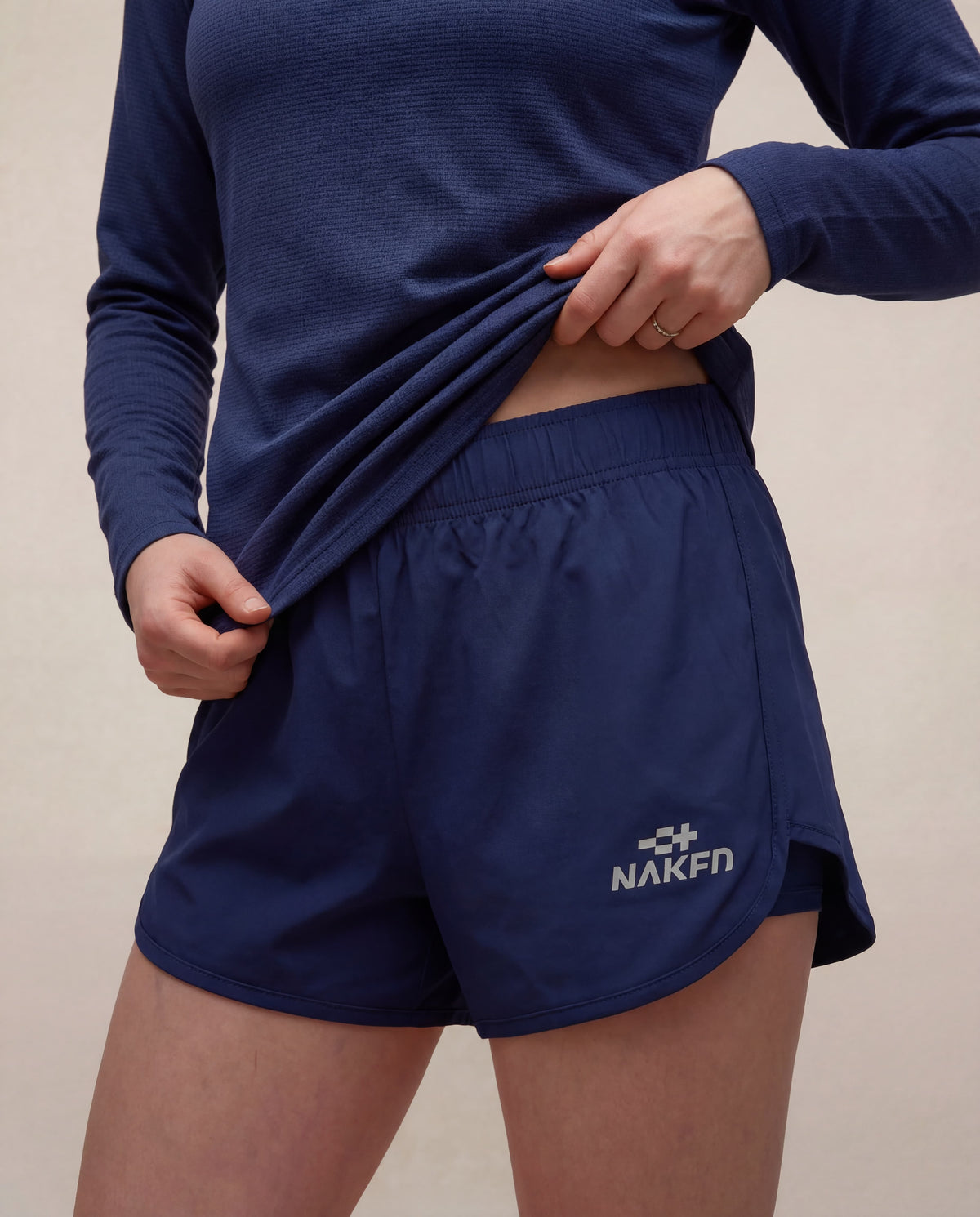 Naked ladies' playing short in navy