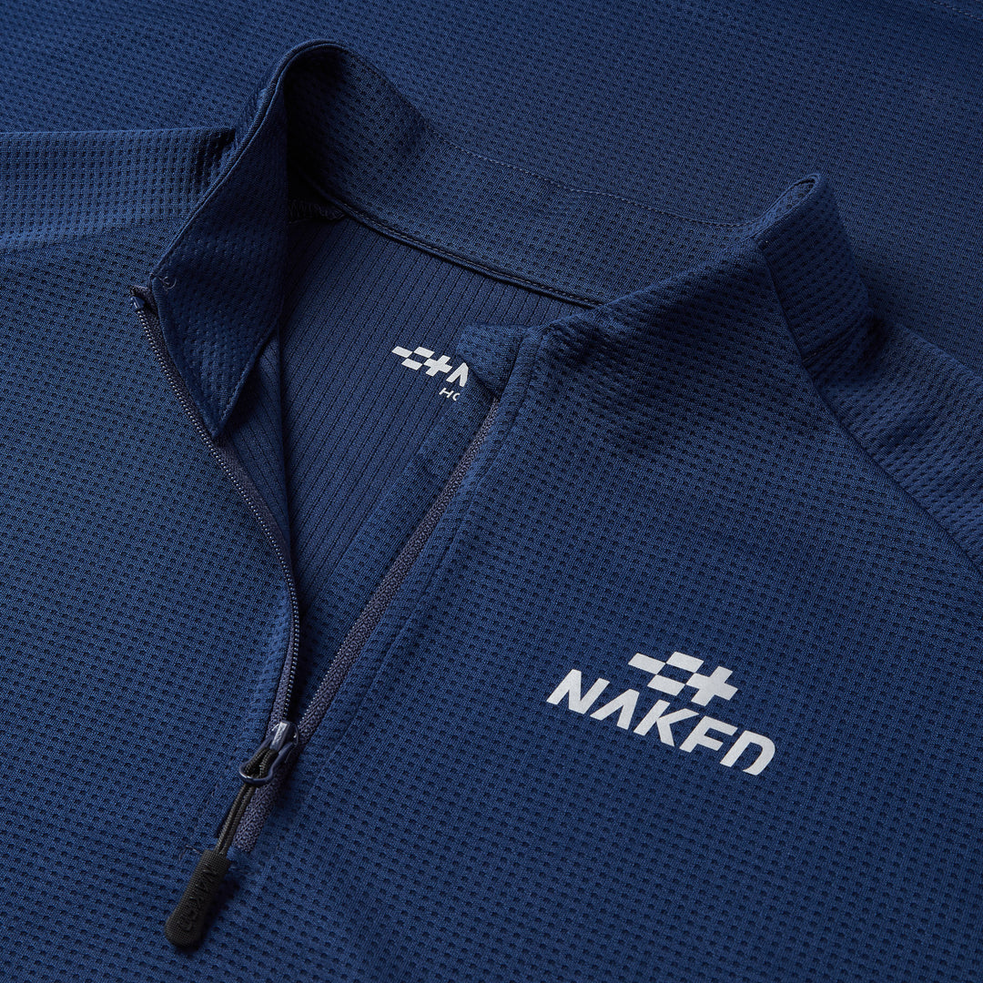 Naked Men Long Sleeve 1/4 Zip Shirt